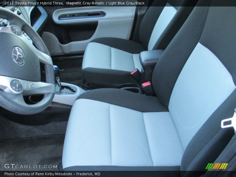 Magnetic Gray Metallic / Light Blue Gray/Black 2012 Toyota Prius c Hybrid Three
