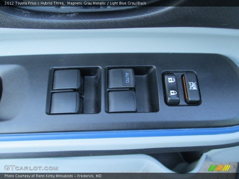 Magnetic Gray Metallic / Light Blue Gray/Black 2012 Toyota Prius c Hybrid Three