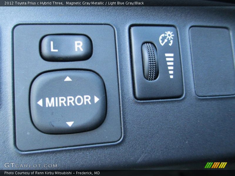 Magnetic Gray Metallic / Light Blue Gray/Black 2012 Toyota Prius c Hybrid Three