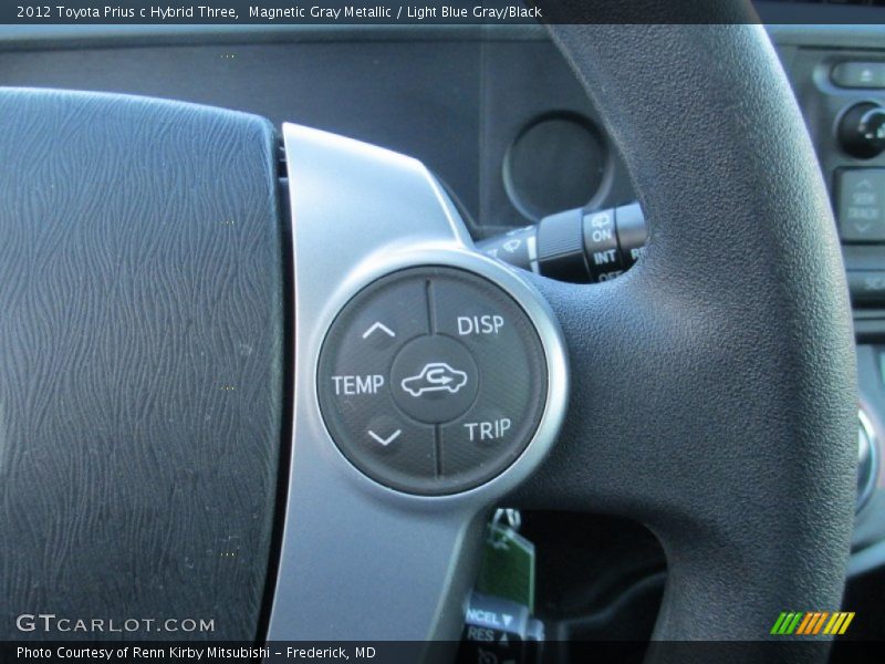 Magnetic Gray Metallic / Light Blue Gray/Black 2012 Toyota Prius c Hybrid Three