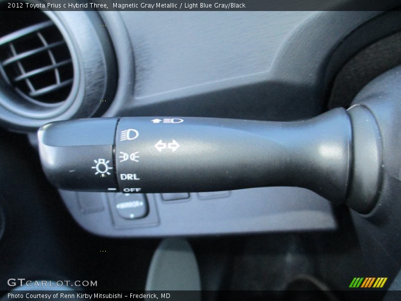 Magnetic Gray Metallic / Light Blue Gray/Black 2012 Toyota Prius c Hybrid Three