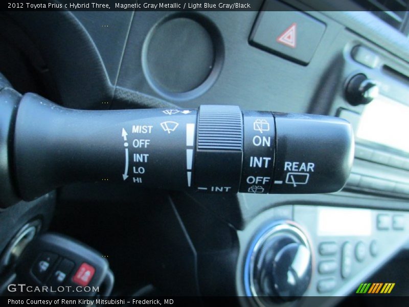 Magnetic Gray Metallic / Light Blue Gray/Black 2012 Toyota Prius c Hybrid Three