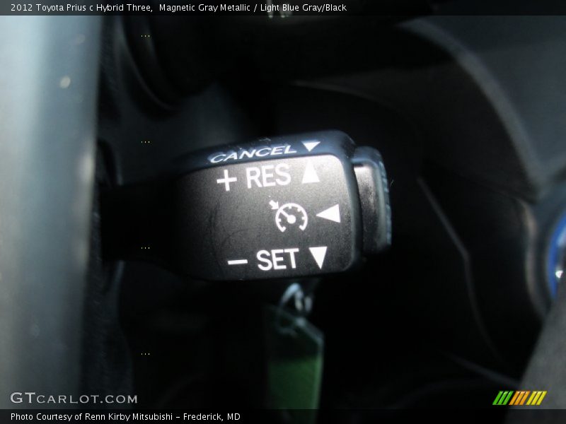 Magnetic Gray Metallic / Light Blue Gray/Black 2012 Toyota Prius c Hybrid Three