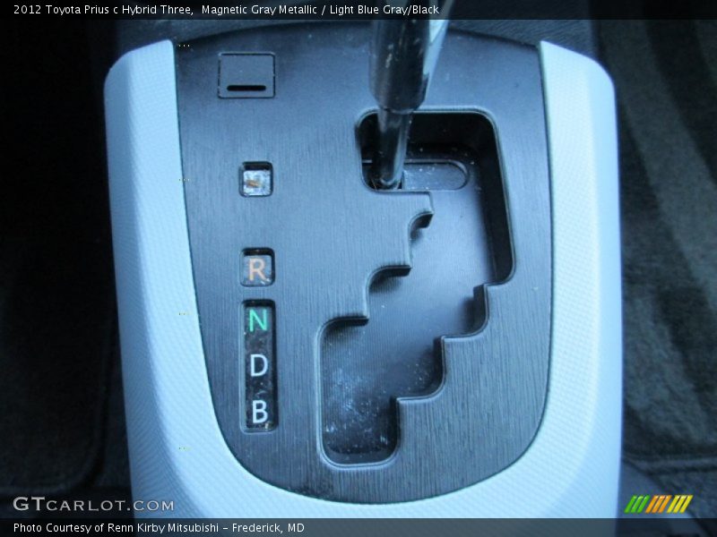 Magnetic Gray Metallic / Light Blue Gray/Black 2012 Toyota Prius c Hybrid Three