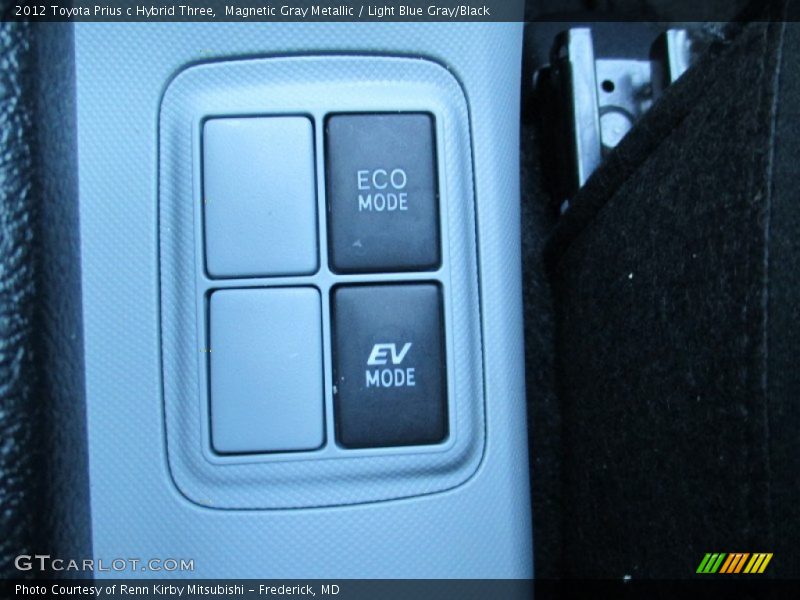 Magnetic Gray Metallic / Light Blue Gray/Black 2012 Toyota Prius c Hybrid Three