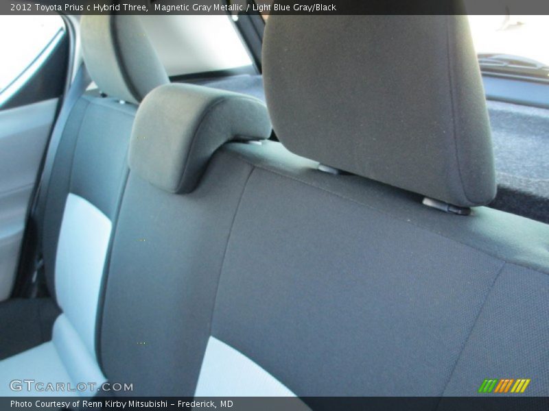 Magnetic Gray Metallic / Light Blue Gray/Black 2012 Toyota Prius c Hybrid Three