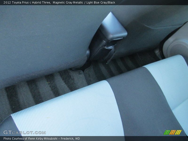 Magnetic Gray Metallic / Light Blue Gray/Black 2012 Toyota Prius c Hybrid Three