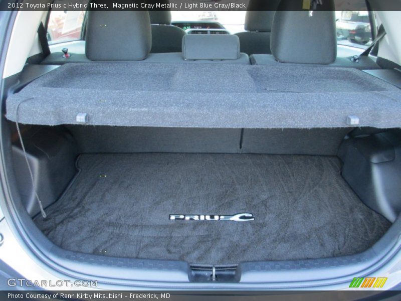 Magnetic Gray Metallic / Light Blue Gray/Black 2012 Toyota Prius c Hybrid Three