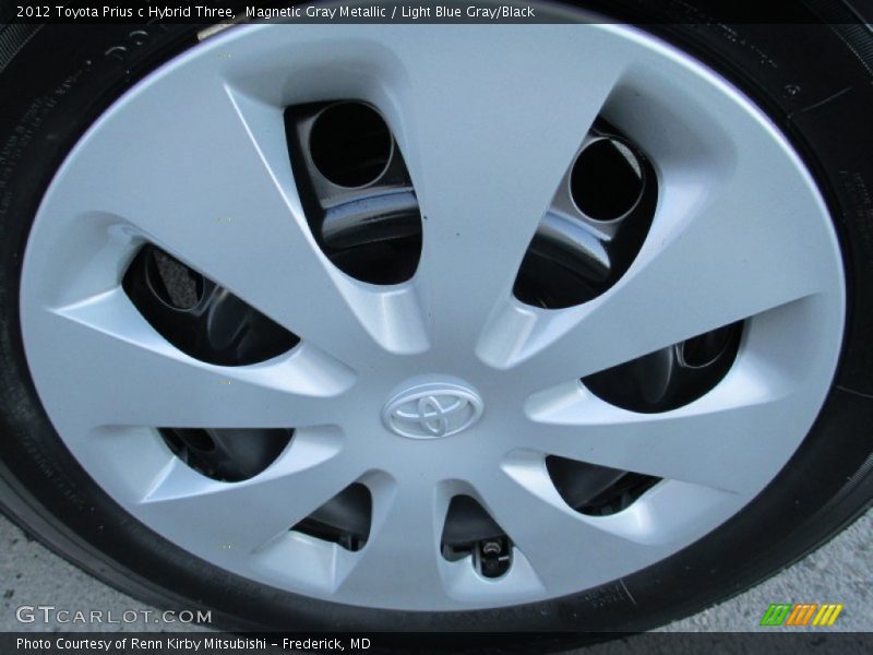 Magnetic Gray Metallic / Light Blue Gray/Black 2012 Toyota Prius c Hybrid Three
