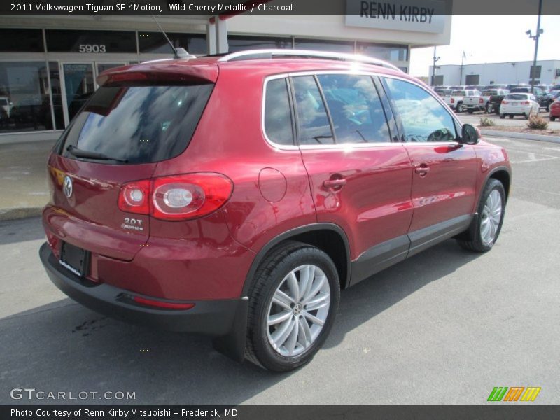 Wild Cherry Metallic / Charcoal 2011 Volkswagen Tiguan SE 4Motion