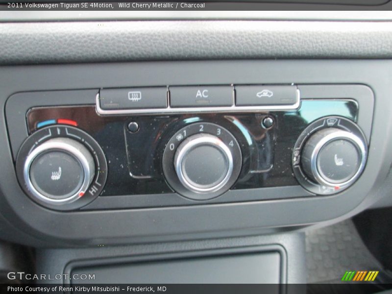 Wild Cherry Metallic / Charcoal 2011 Volkswagen Tiguan SE 4Motion
