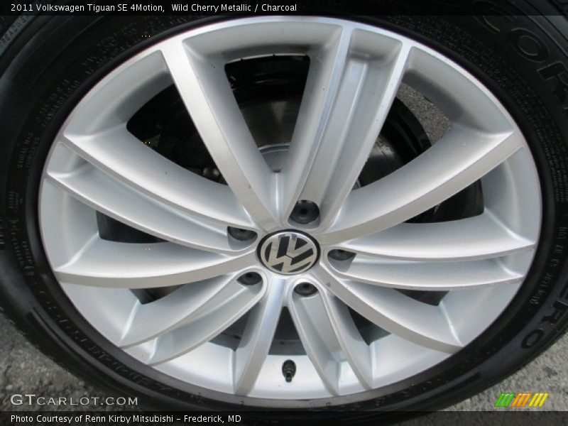Wild Cherry Metallic / Charcoal 2011 Volkswagen Tiguan SE 4Motion