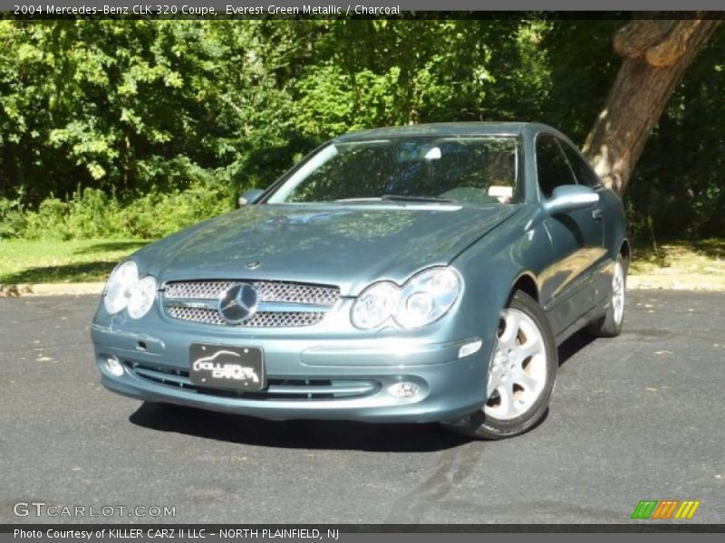 Everest Green Metallic / Charcoal 2004 Mercedes-Benz CLK 320 Coupe