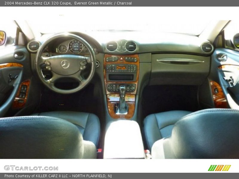 Everest Green Metallic / Charcoal 2004 Mercedes-Benz CLK 320 Coupe