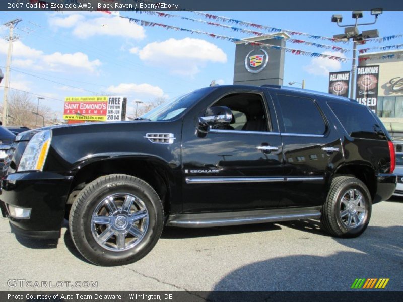 Black Raven / Ebony/Ebony 2007 Cadillac Escalade AWD