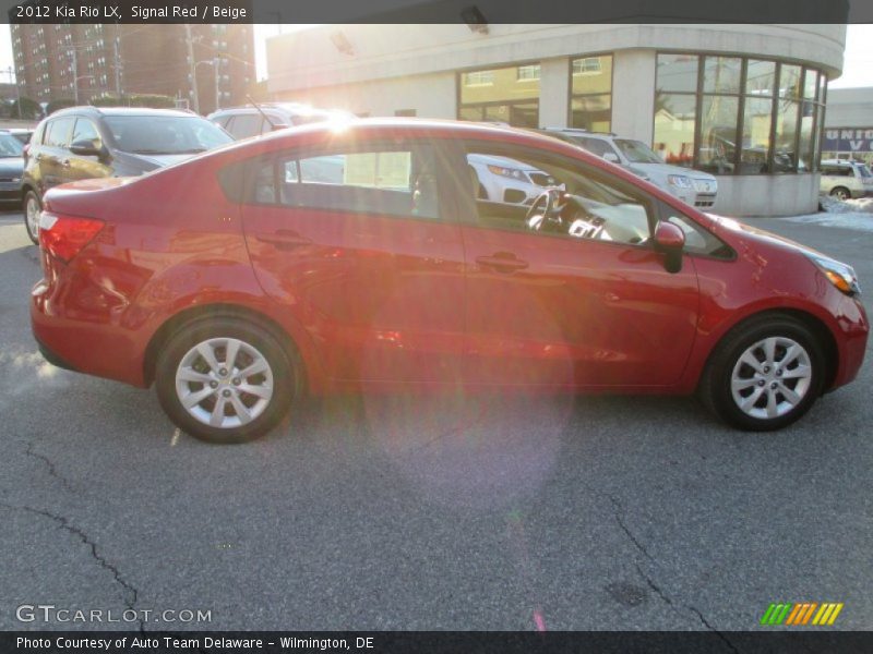 Signal Red / Beige 2012 Kia Rio LX