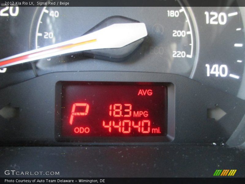 Signal Red / Beige 2012 Kia Rio LX