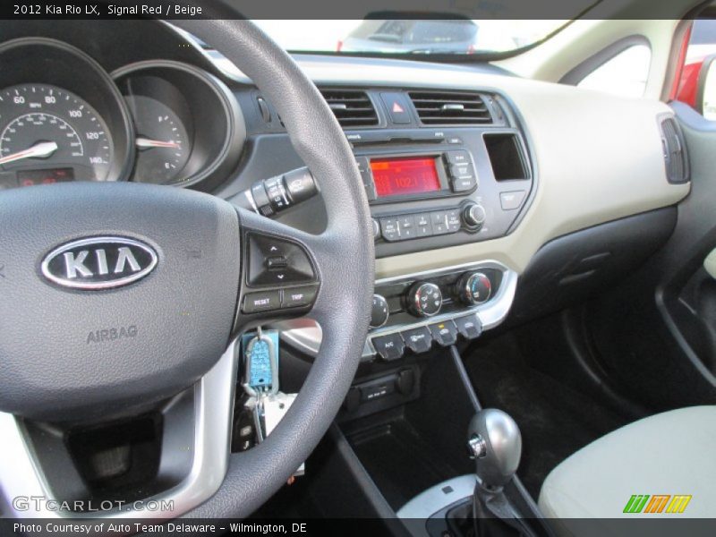 Signal Red / Beige 2012 Kia Rio LX