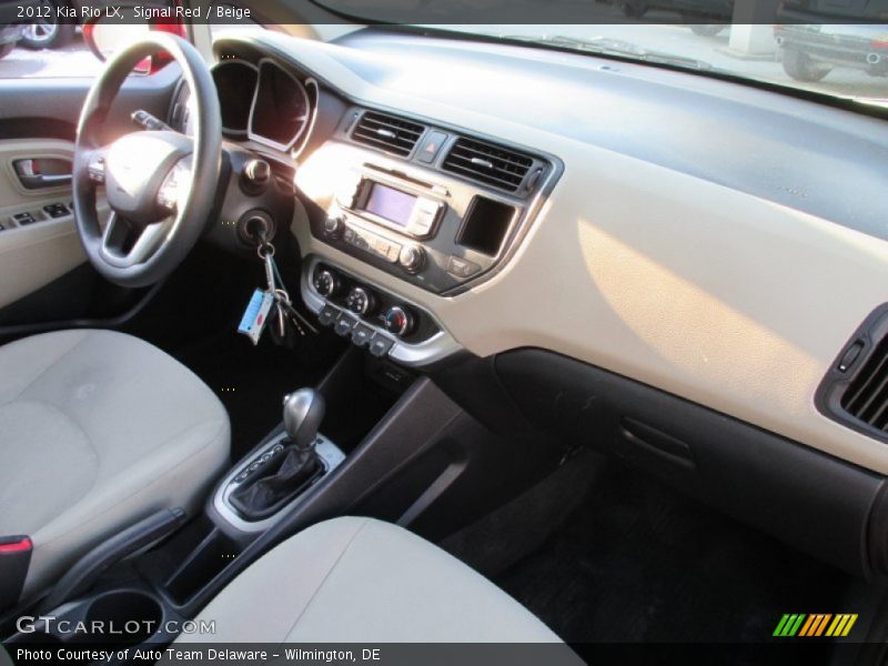 Signal Red / Beige 2012 Kia Rio LX