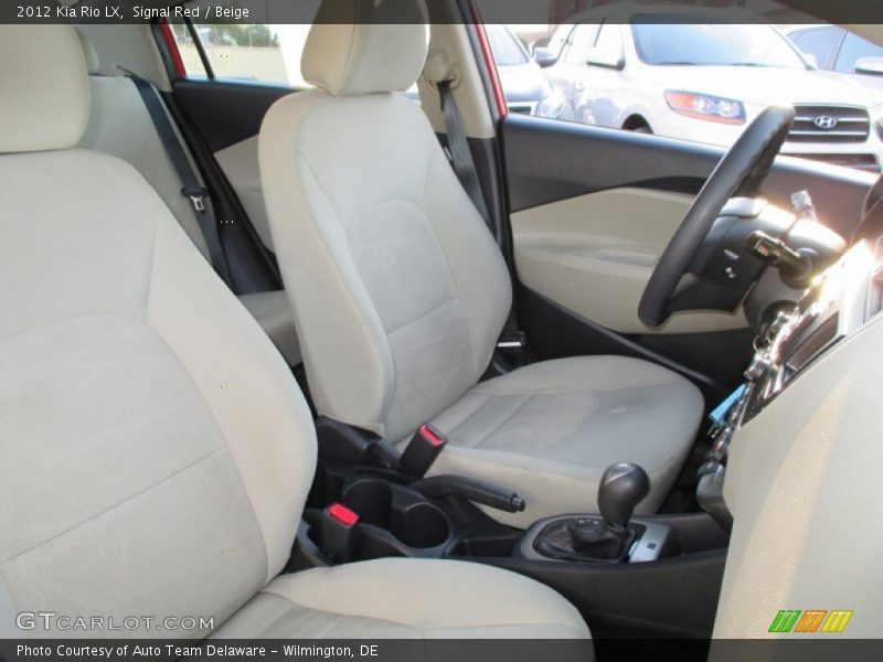 Signal Red / Beige 2012 Kia Rio LX