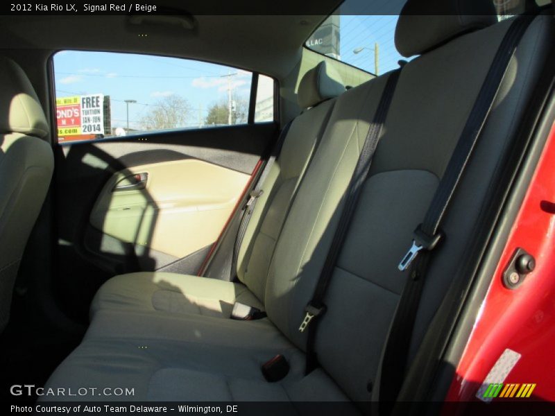 Signal Red / Beige 2012 Kia Rio LX