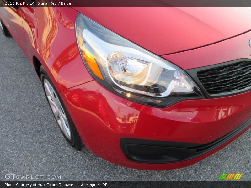 Signal Red / Beige 2012 Kia Rio LX