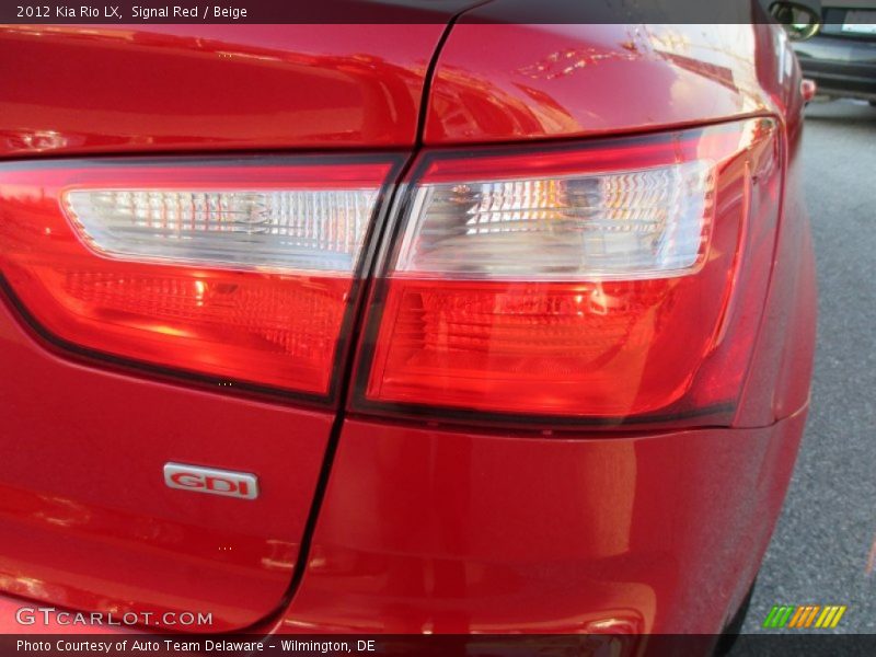 Signal Red / Beige 2012 Kia Rio LX