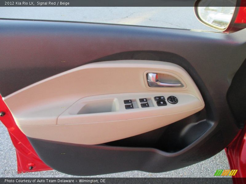 Signal Red / Beige 2012 Kia Rio LX