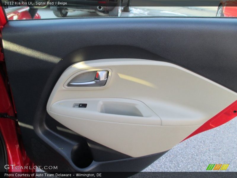 Signal Red / Beige 2012 Kia Rio LX
