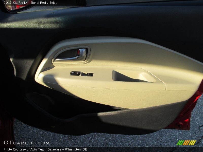 Signal Red / Beige 2012 Kia Rio LX