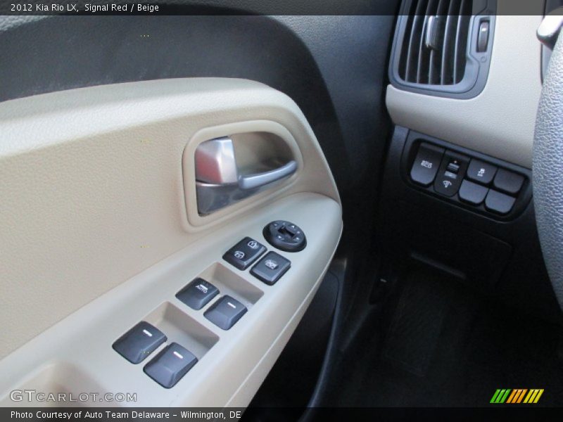 Signal Red / Beige 2012 Kia Rio LX