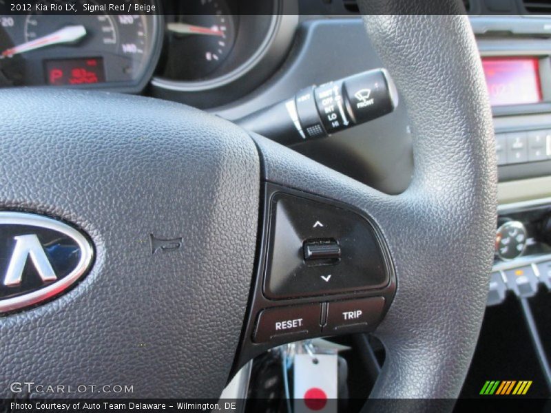 Signal Red / Beige 2012 Kia Rio LX