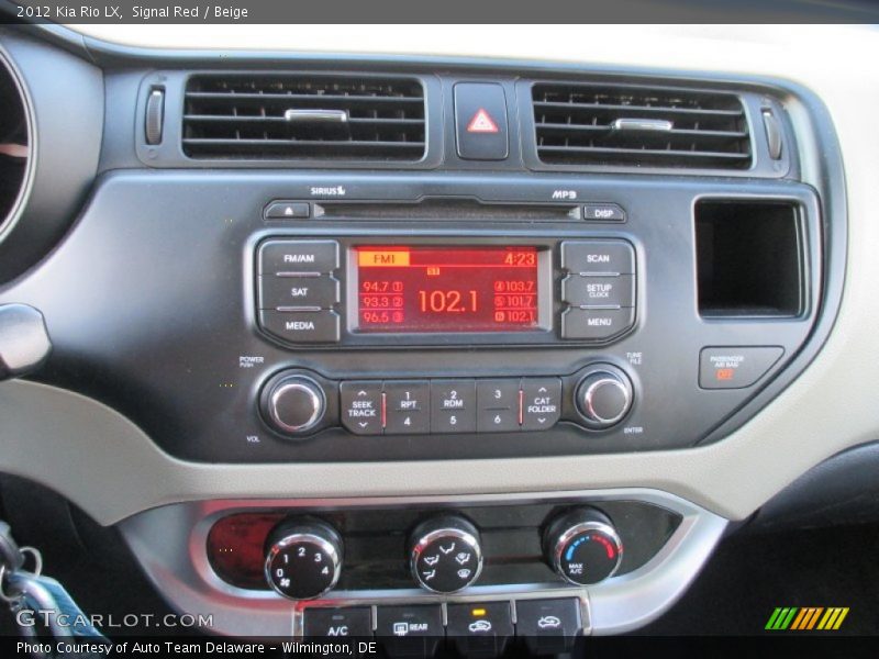 Signal Red / Beige 2012 Kia Rio LX