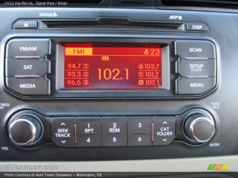 Signal Red / Beige 2012 Kia Rio LX