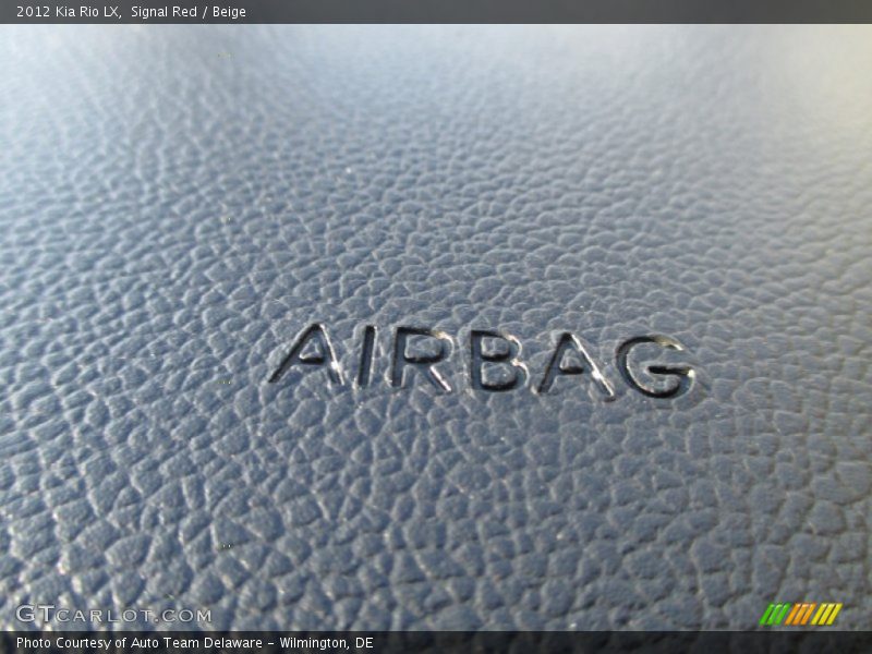 Signal Red / Beige 2012 Kia Rio LX