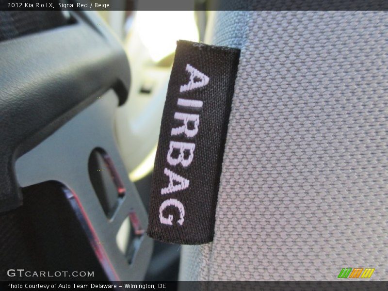 Signal Red / Beige 2012 Kia Rio LX