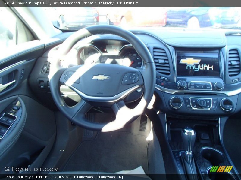 White Diamond Tricoat / Jet Black/Dark Titanium 2014 Chevrolet Impala LT