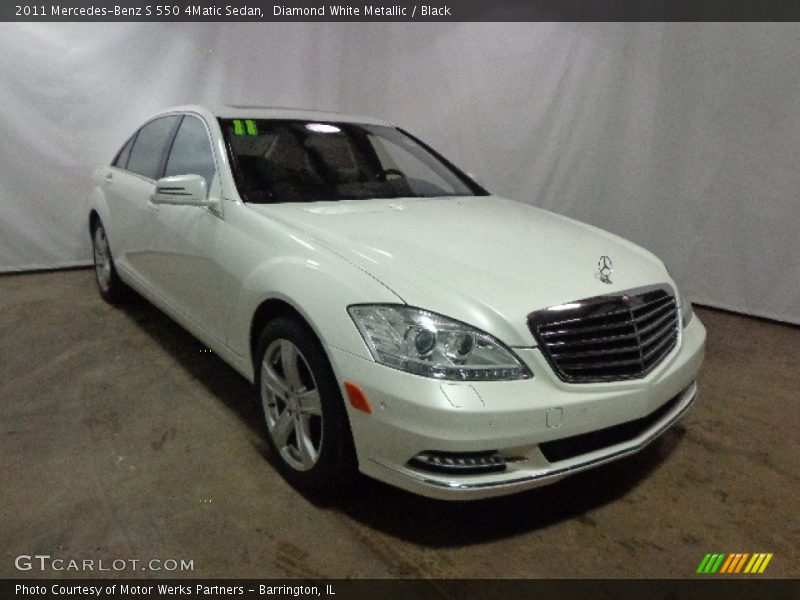 Diamond White Metallic / Black 2011 Mercedes-Benz S 550 4Matic Sedan