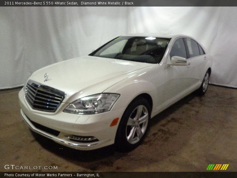 Diamond White Metallic / Black 2011 Mercedes-Benz S 550 4Matic Sedan