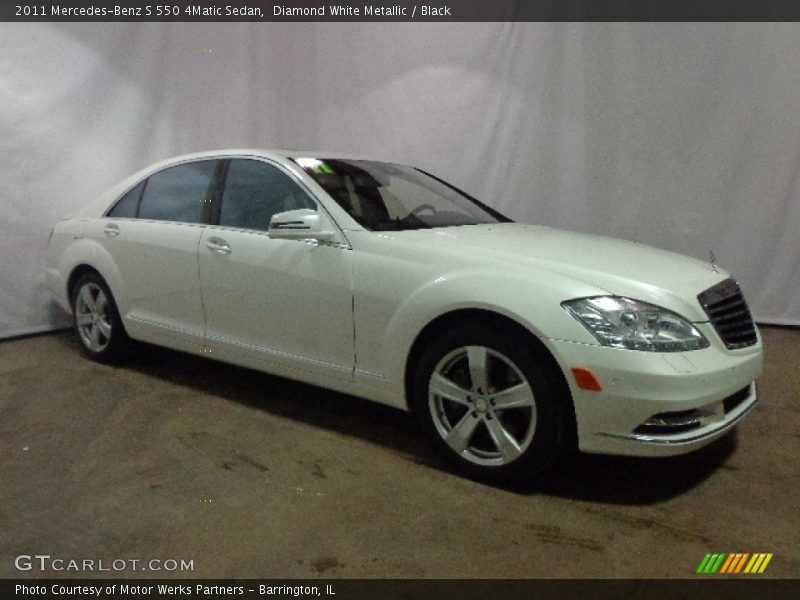 Diamond White Metallic / Black 2011 Mercedes-Benz S 550 4Matic Sedan