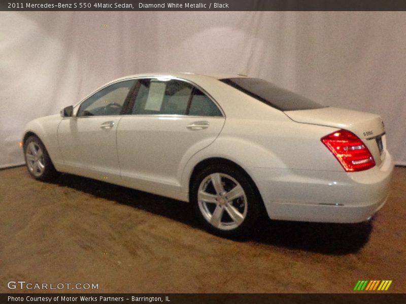 Diamond White Metallic / Black 2011 Mercedes-Benz S 550 4Matic Sedan