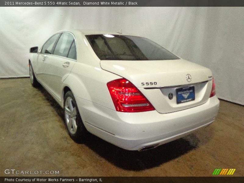 Diamond White Metallic / Black 2011 Mercedes-Benz S 550 4Matic Sedan