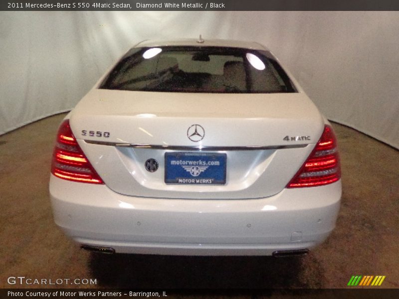 Diamond White Metallic / Black 2011 Mercedes-Benz S 550 4Matic Sedan