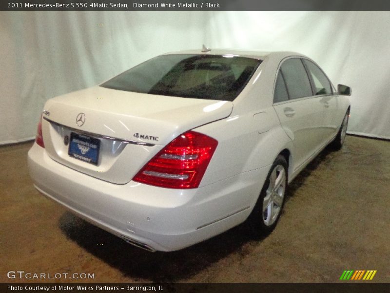 Diamond White Metallic / Black 2011 Mercedes-Benz S 550 4Matic Sedan