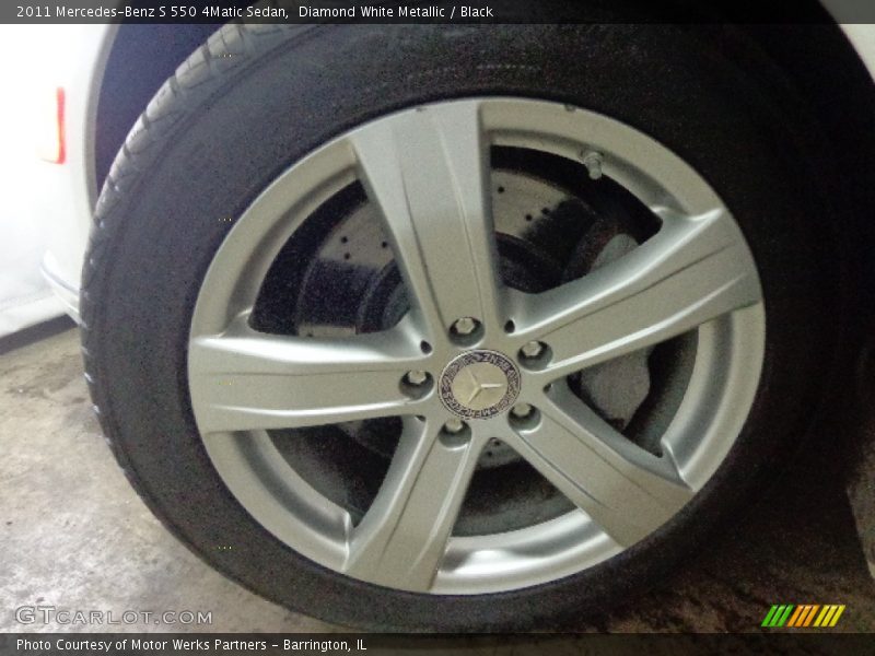 Diamond White Metallic / Black 2011 Mercedes-Benz S 550 4Matic Sedan