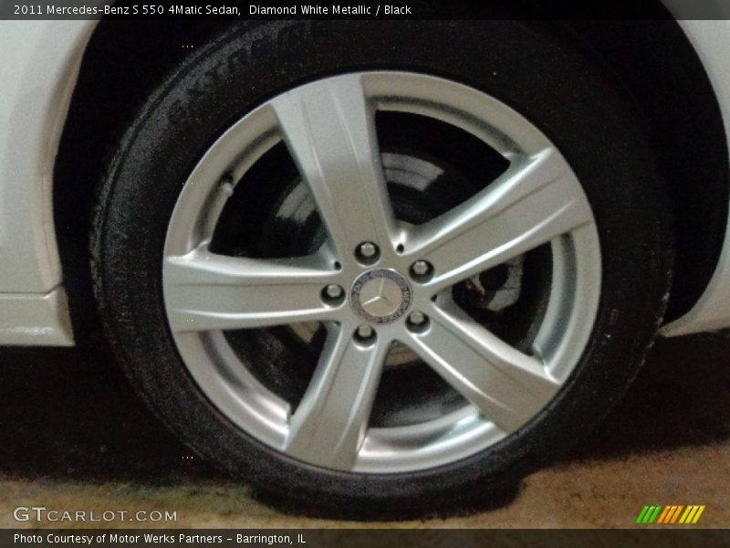 Diamond White Metallic / Black 2011 Mercedes-Benz S 550 4Matic Sedan