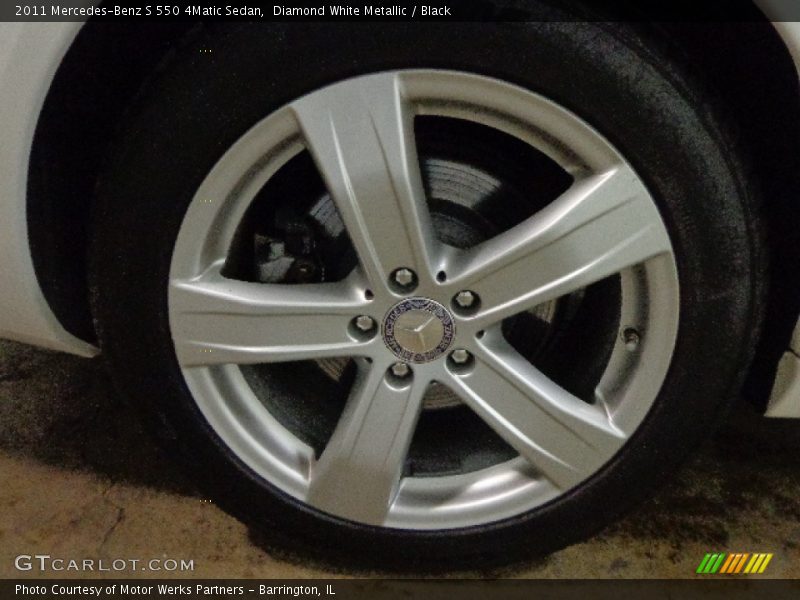 Diamond White Metallic / Black 2011 Mercedes-Benz S 550 4Matic Sedan