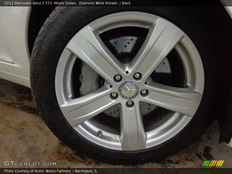 Diamond White Metallic / Black 2011 Mercedes-Benz S 550 4Matic Sedan