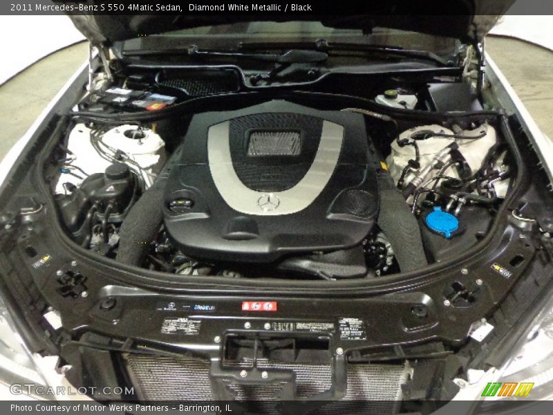 Diamond White Metallic / Black 2011 Mercedes-Benz S 550 4Matic Sedan