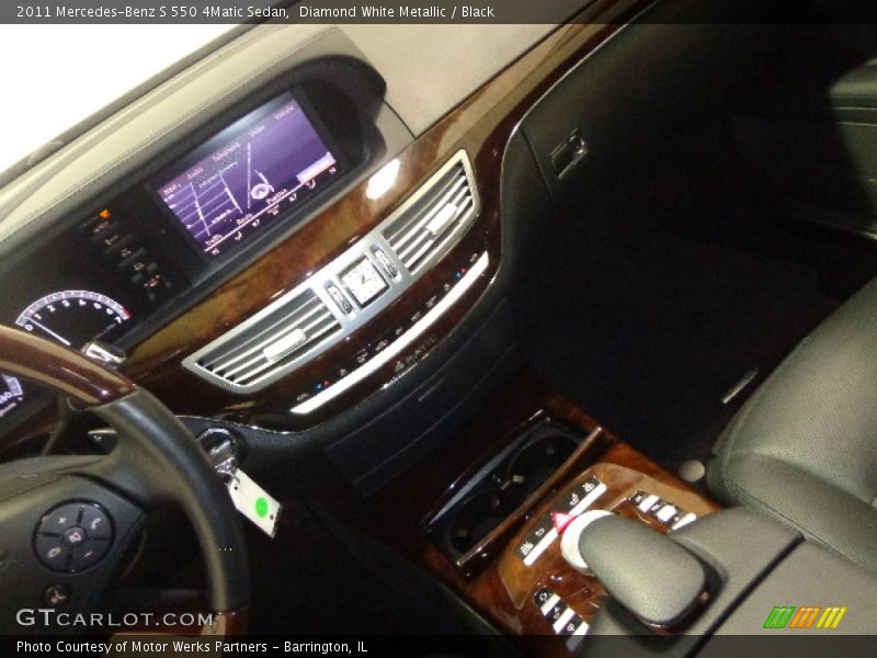 Diamond White Metallic / Black 2011 Mercedes-Benz S 550 4Matic Sedan